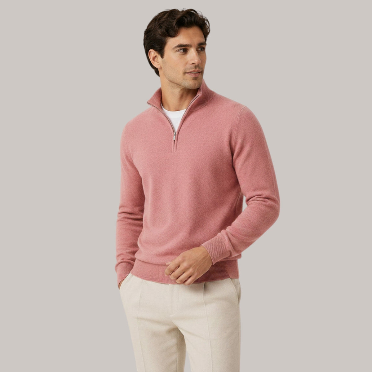 Toby Quarter Zip Knit Pullover