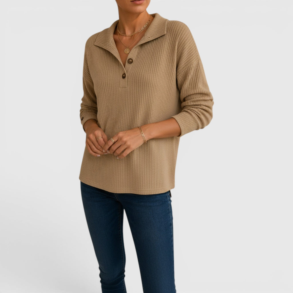 Rhea Relaxed Fit Linen Pullover Shirt