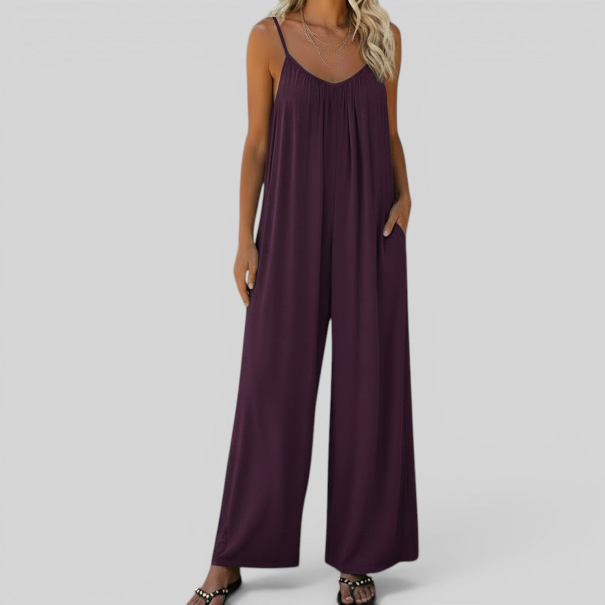 Ida Plus Size Sleeveless Jumpsuit
