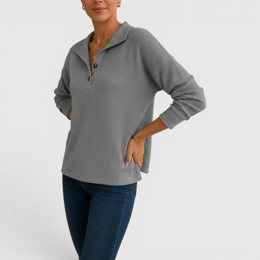 Rhea Relaxed Fit Linen Pullover Shirt