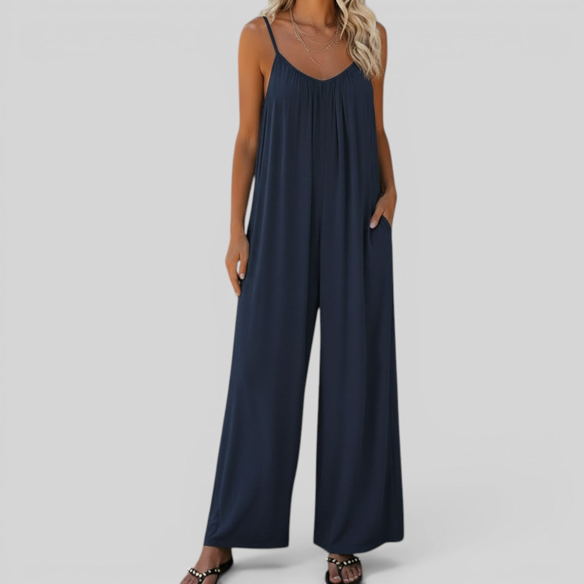 Ida Plus Size Sleeveless Jumpsuit