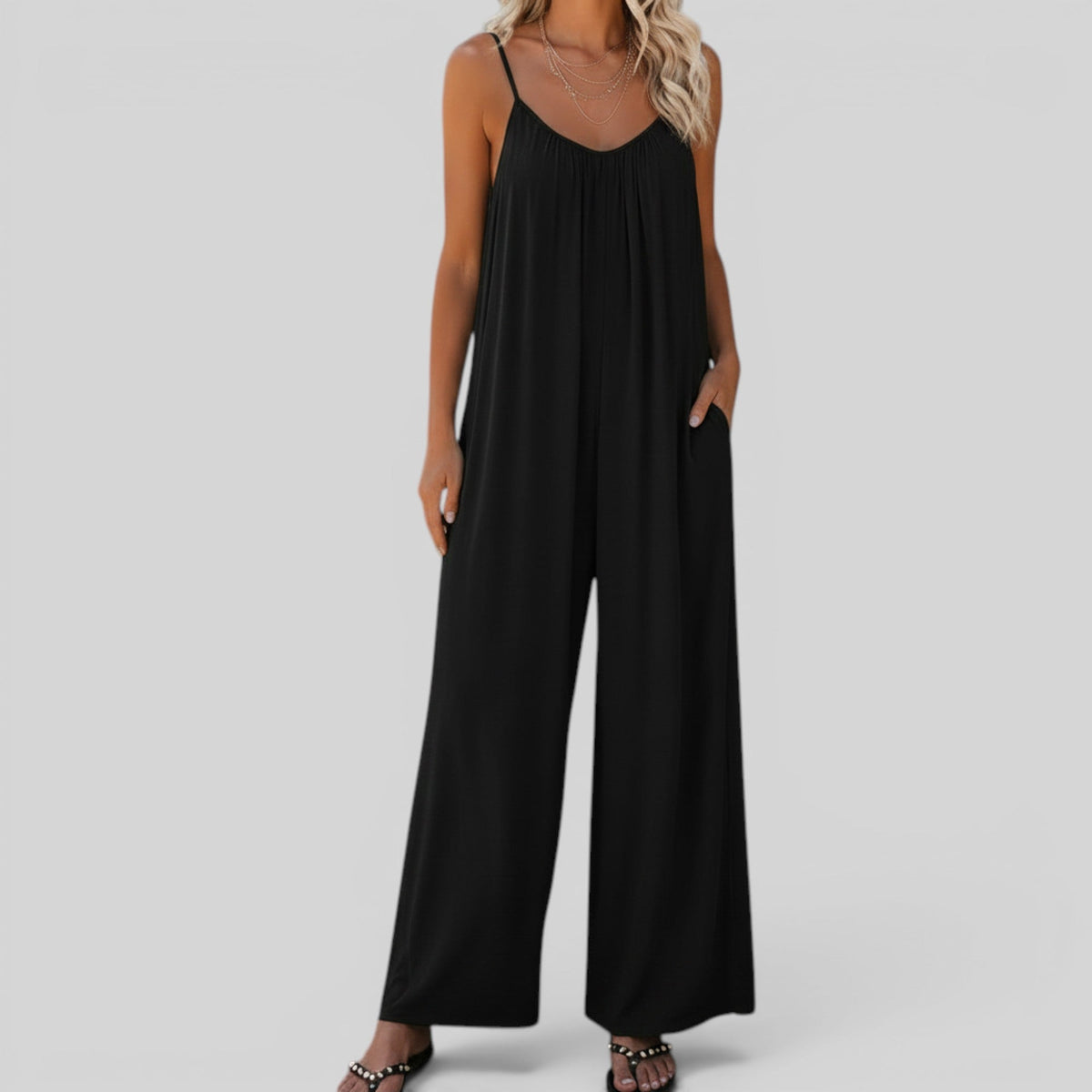 Ida Plus Size Sleeveless Jumpsuit