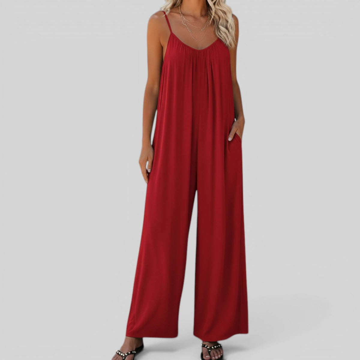 Ida Plus Size Sleeveless Jumpsuit