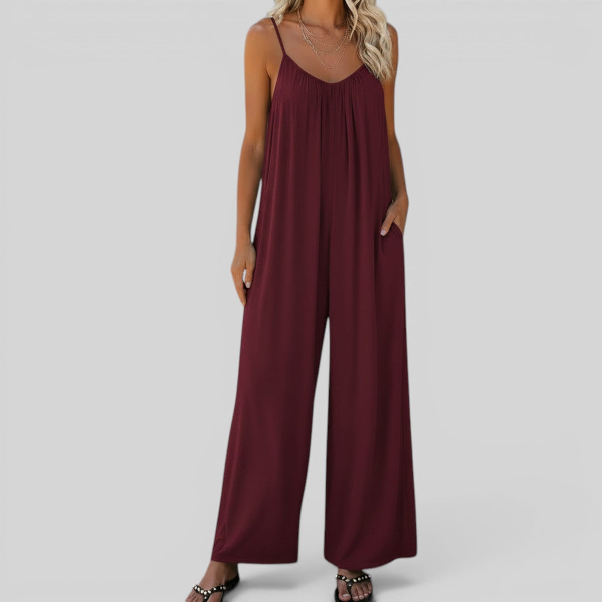 Ida Plus Size Sleeveless Jumpsuit