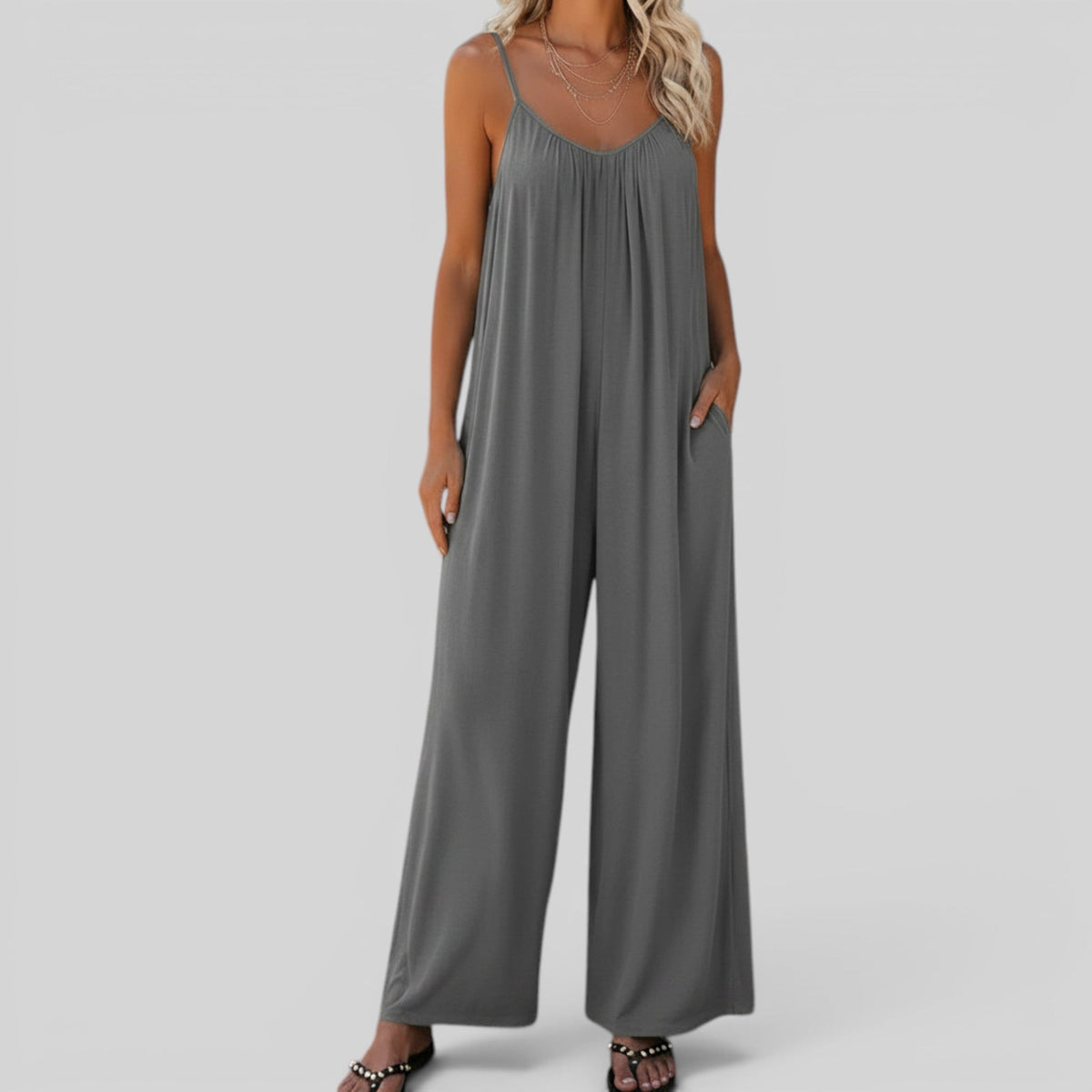 Ida Plus Size Sleeveless Jumpsuit