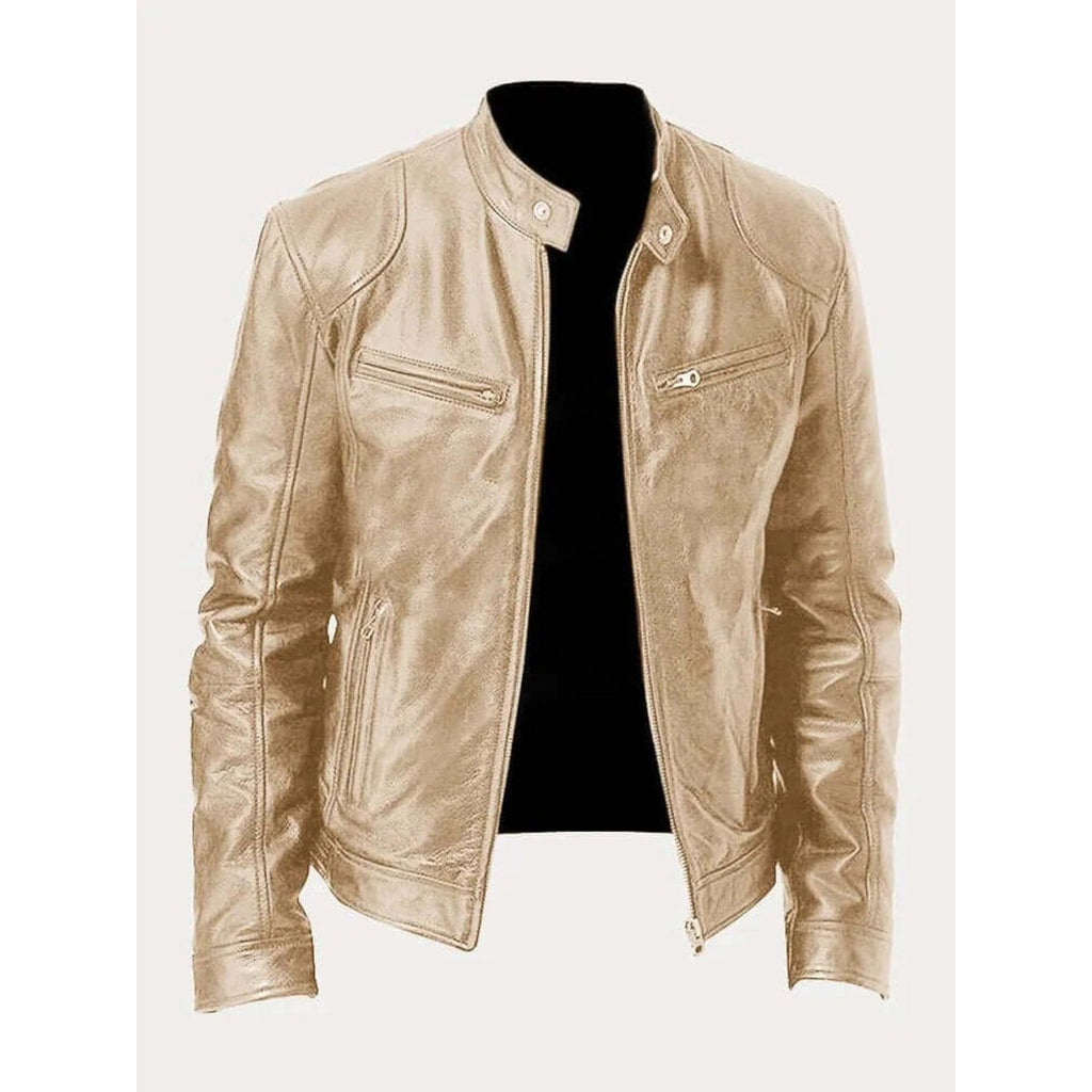 Rory Biker-Style Leather Jacket