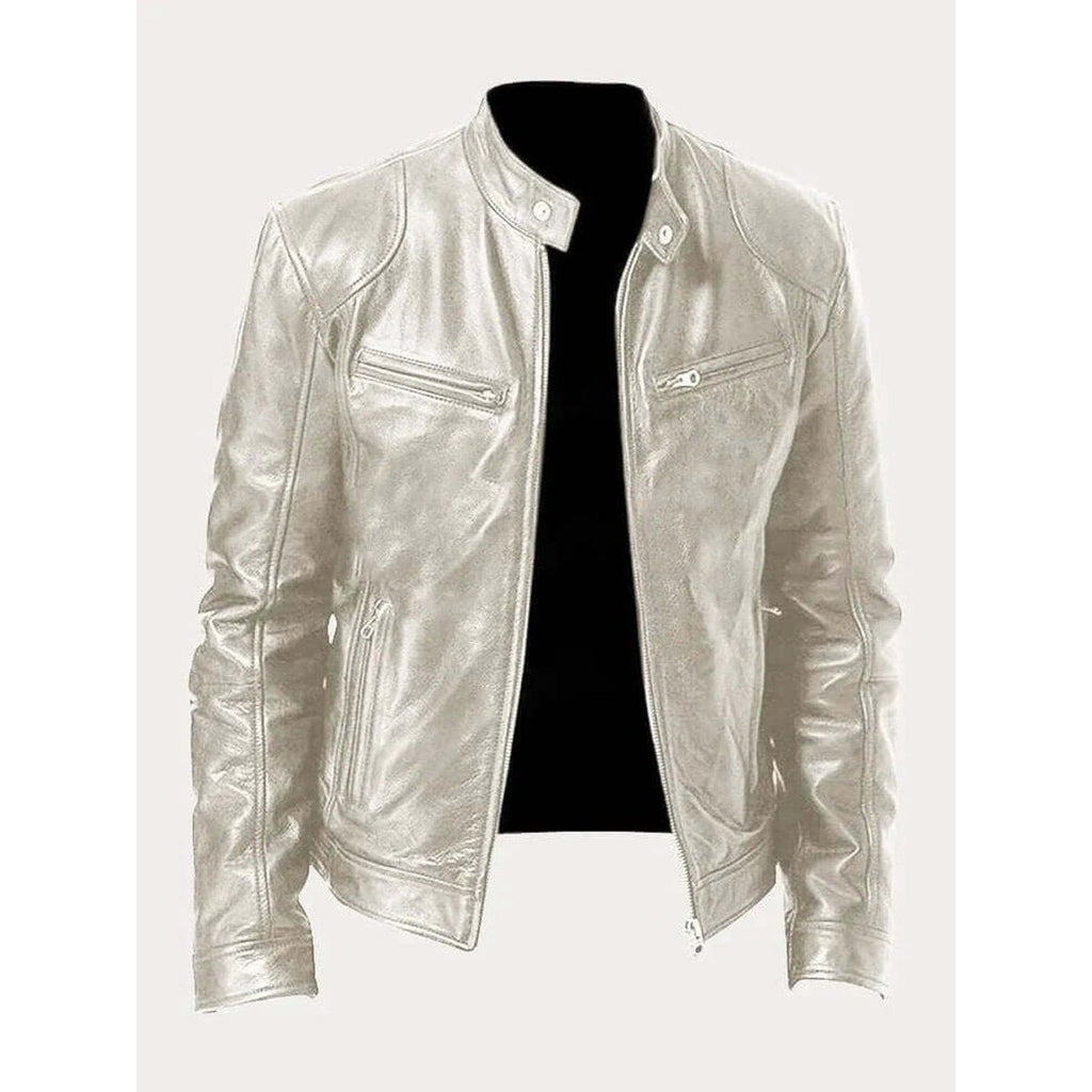 Rory Biker-Style Leather Jacket
