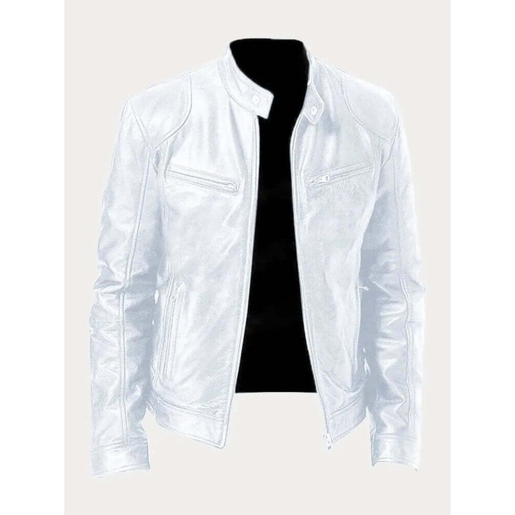 Rory Biker-Style Leather Jacket