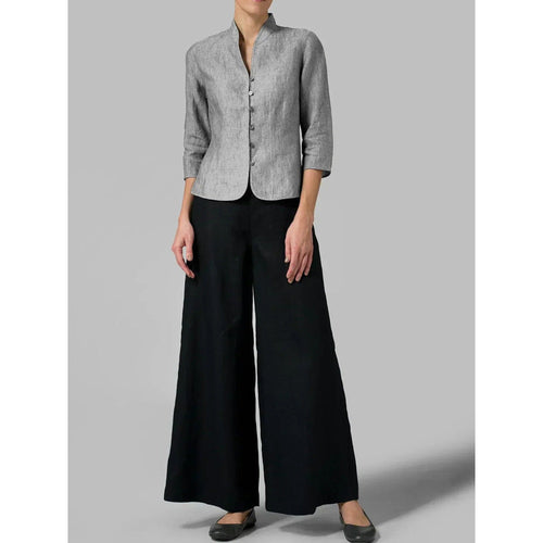 Bella Mandarin-Collar 3/4 Sleeve Jacket