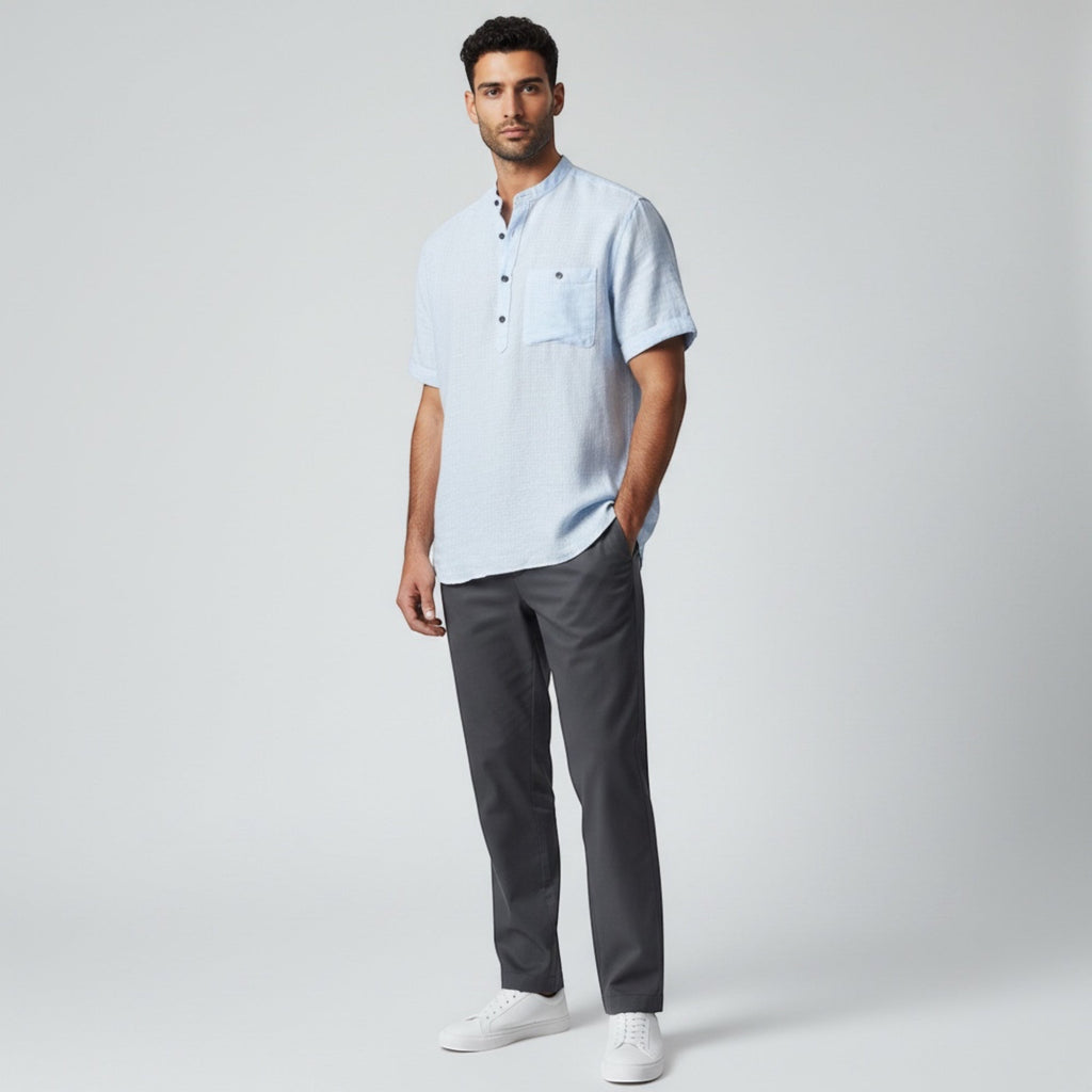 Theo | Men’s Breathable Summer Shirt Short Sleeve