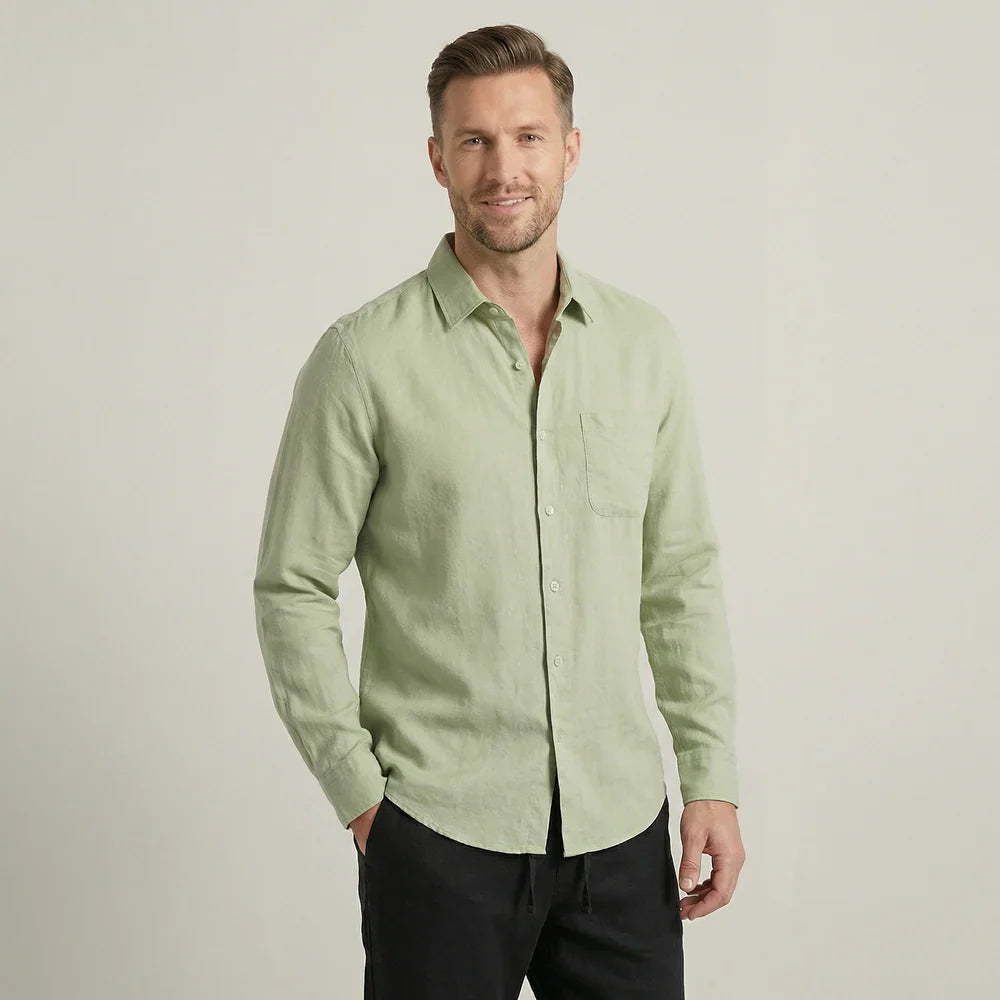 Linen Lifestyle Set – Sage Green & Black - Mance Wear S