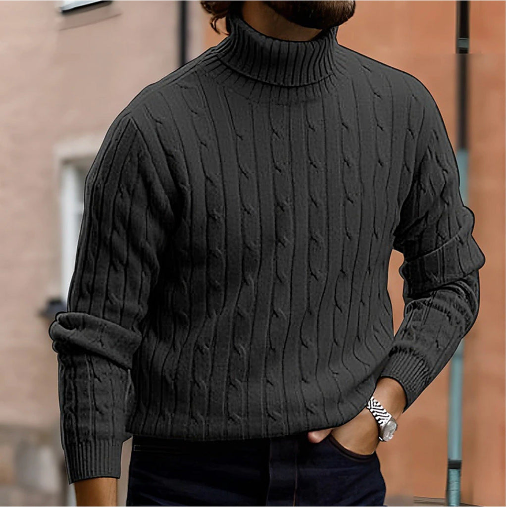 Jasper Cable Knit Turtleneck Sweater