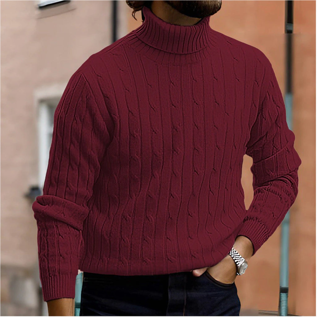 Jasper Cable Knit Turtleneck Sweater