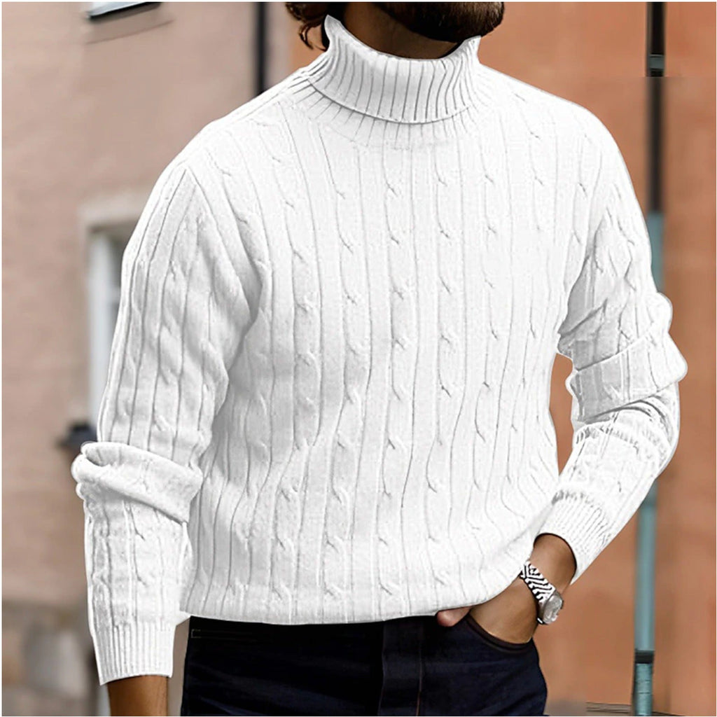 Jasper Cable Knit Turtleneck Sweater