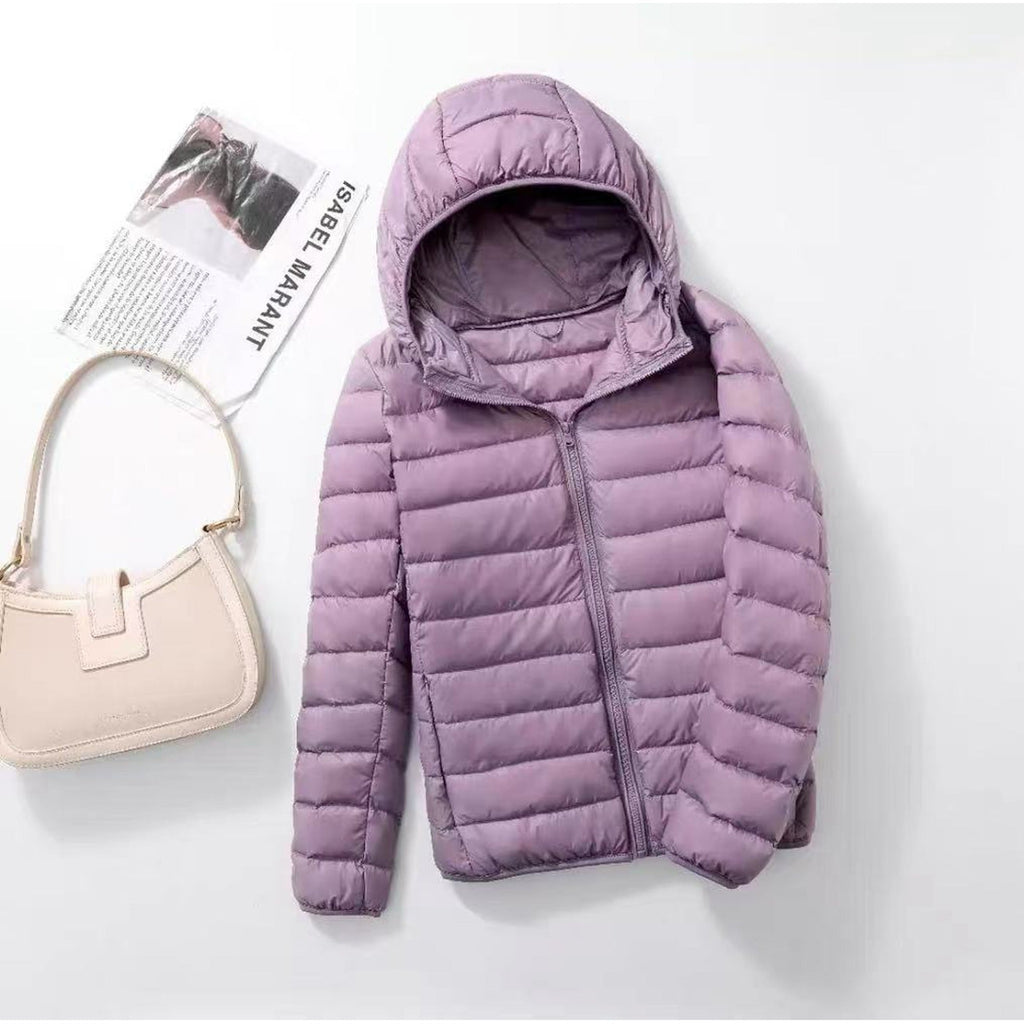 Roisin Light Quilted Hoodie Jacket size L – Mance Wear women's outerwear