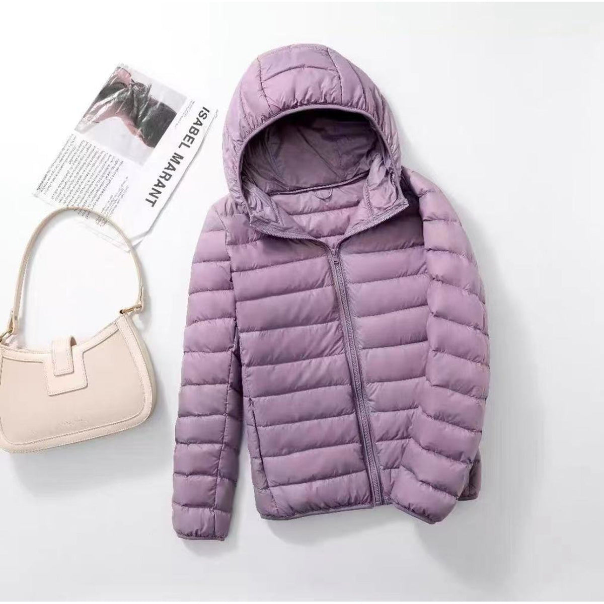 Roisin Light Quilted Hoodie Jacket size L – Mance Wear women's outerwear