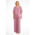 Verity Cape Overlay Wide Leg Pant Set