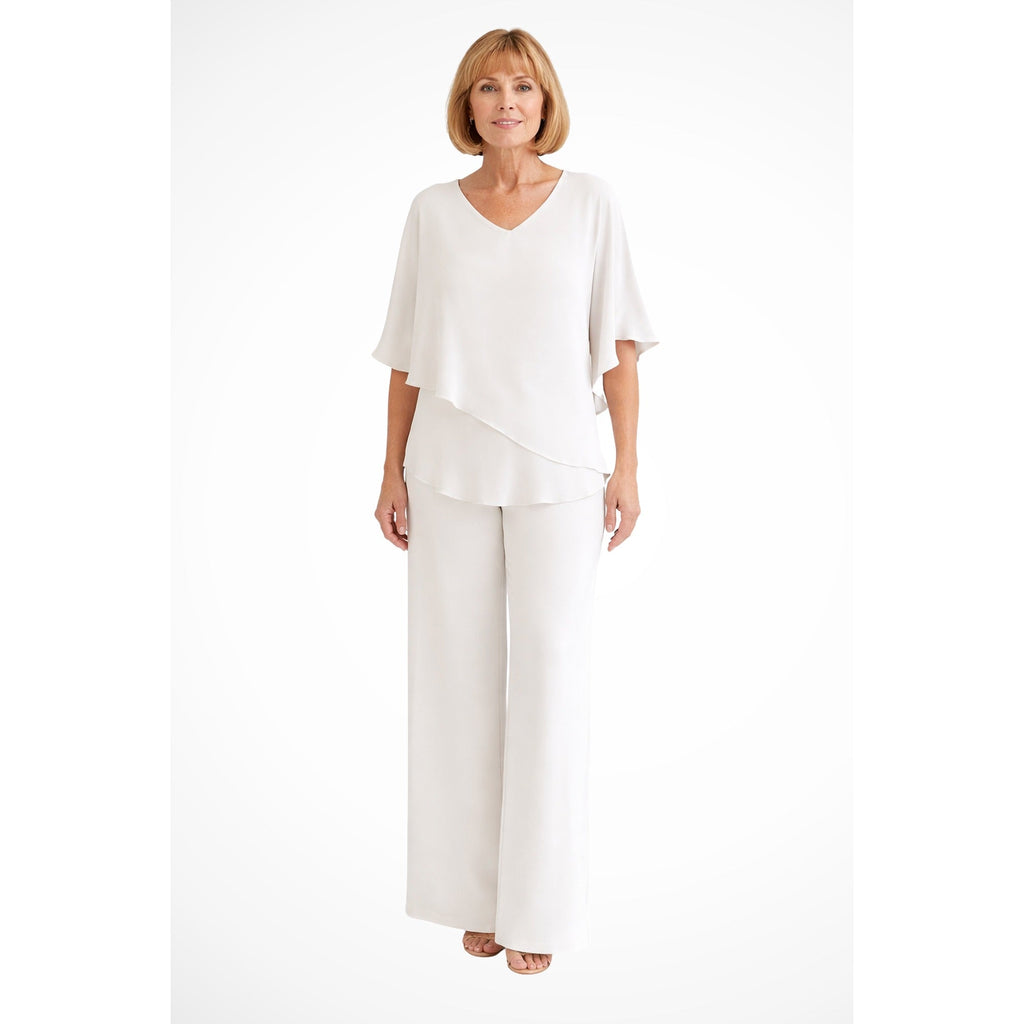Verity Cape Overlay Wide Leg Pant Set