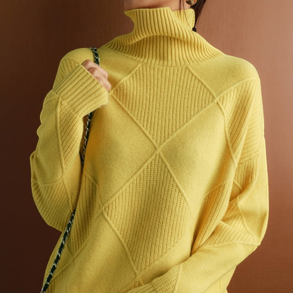 Chloe Warm Turtleneck Knit Sweater