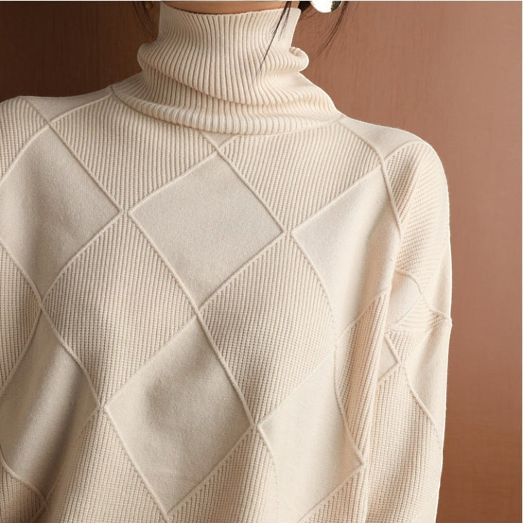 Chloe Warm Turtleneck Knit Sweater