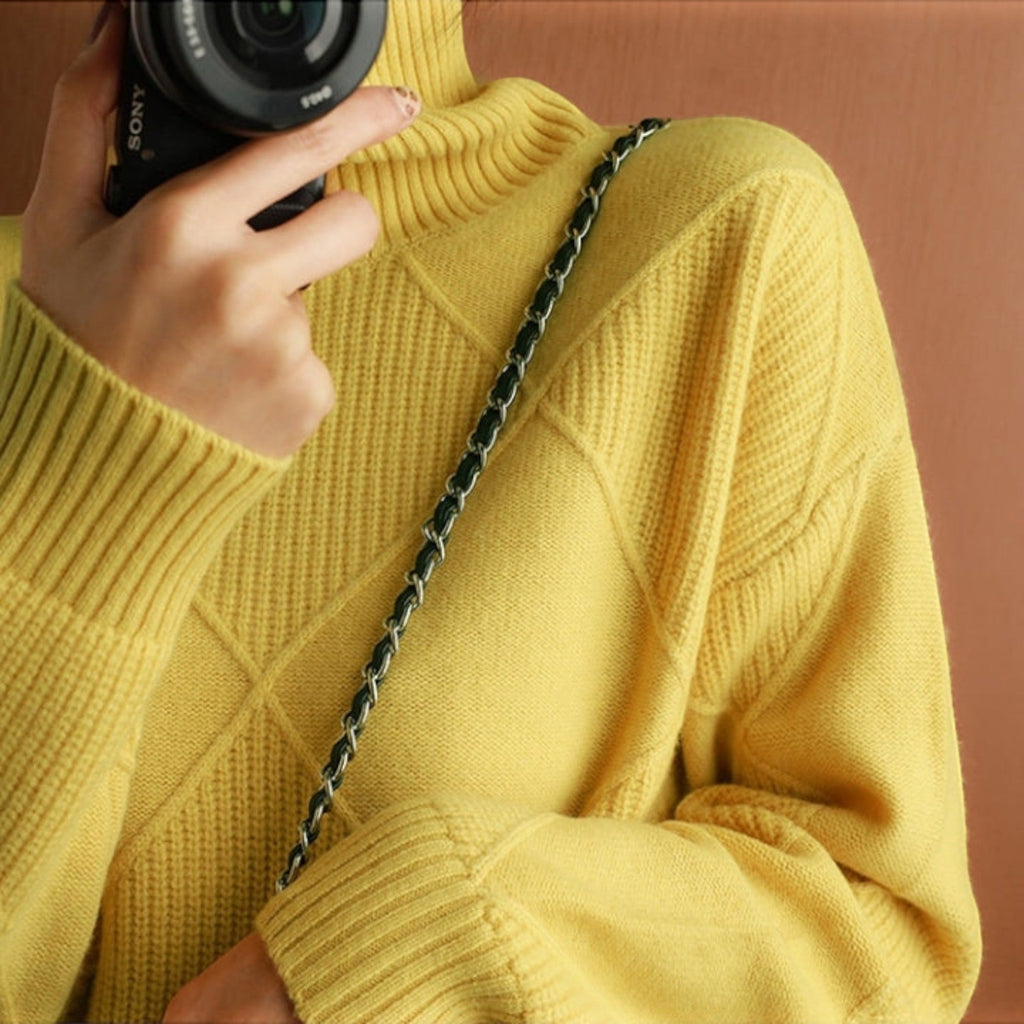 Chloe Warm Turtleneck Knit Sweater