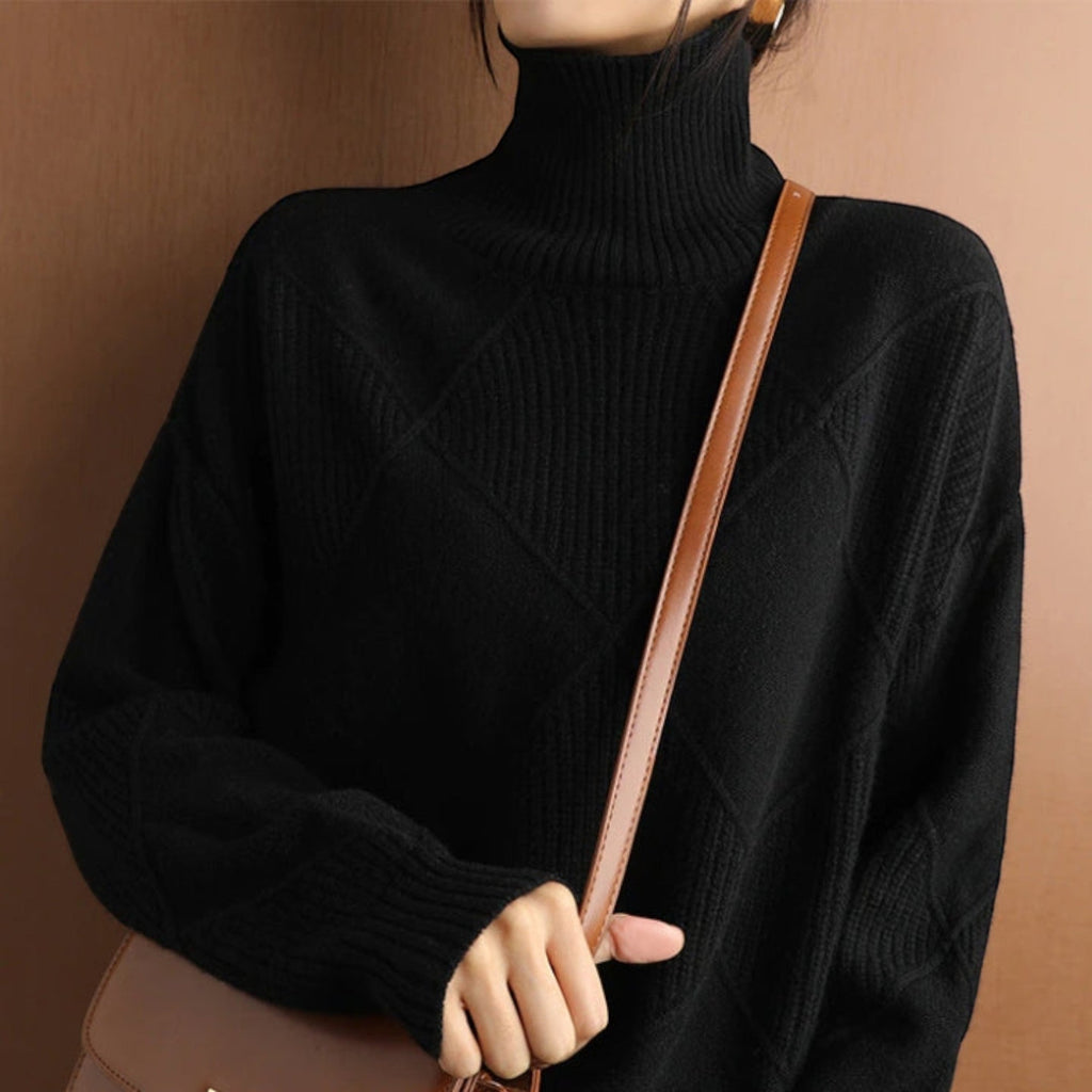 Chloe Warm Turtleneck Knit Sweater