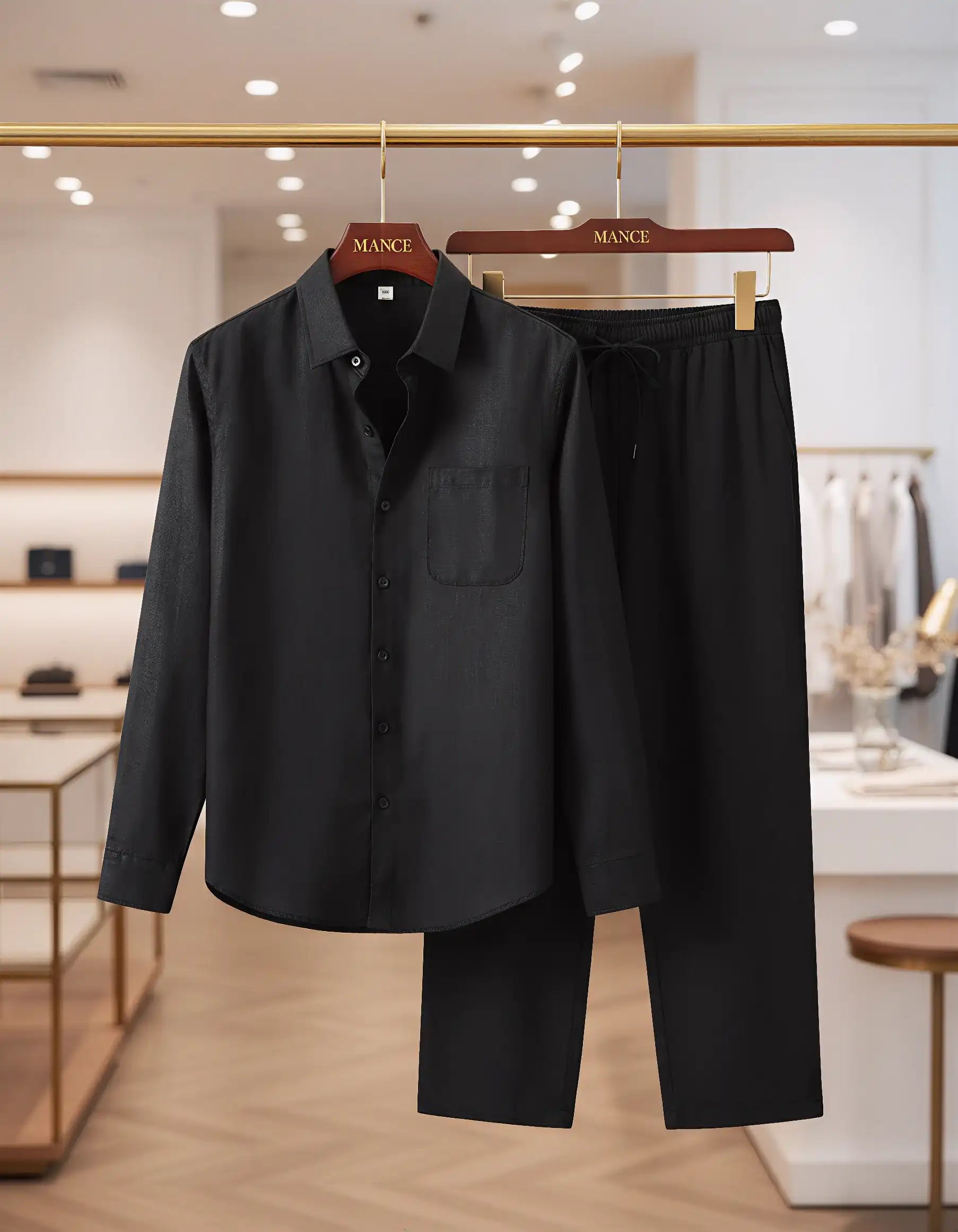 Linen Lifestyle Set – Black & Black