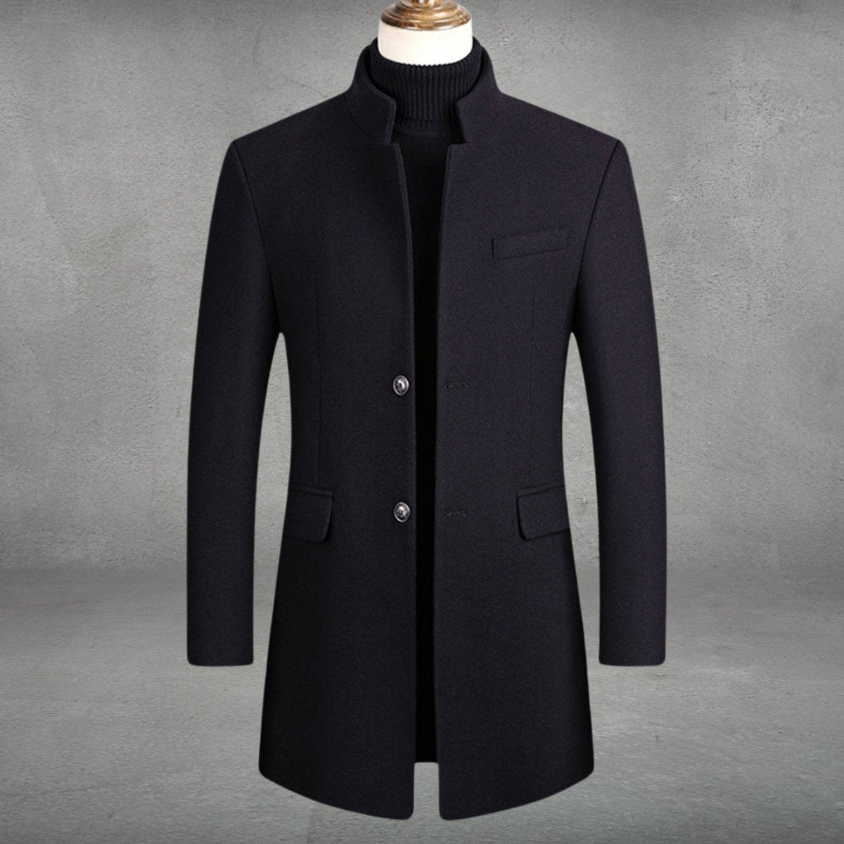 Ryan Slim-Fit Wool Blend Overcoat