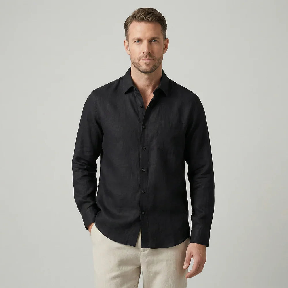 Linen Lifestyle Set – Black & Beige - Mance Wear S