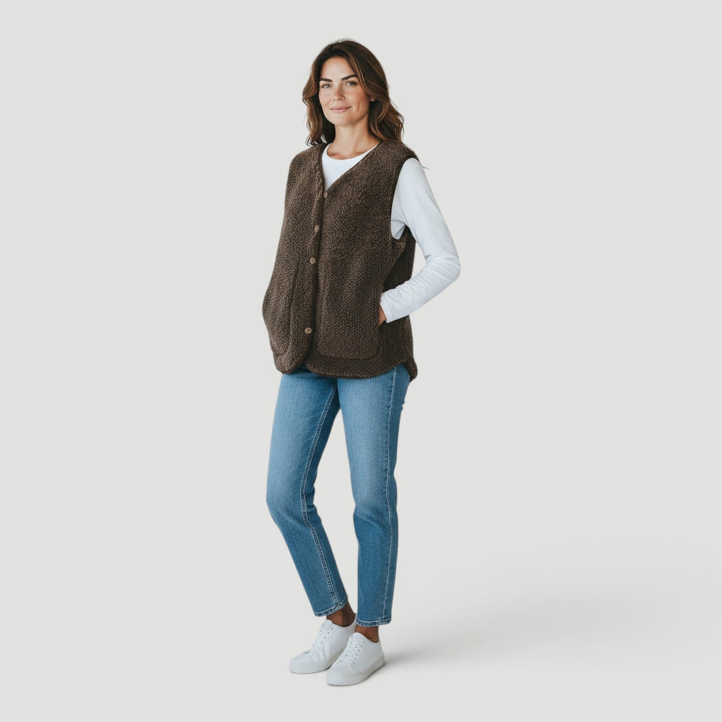 Olive | Women’s Elegant Sleeveless Sweater Casual Chic