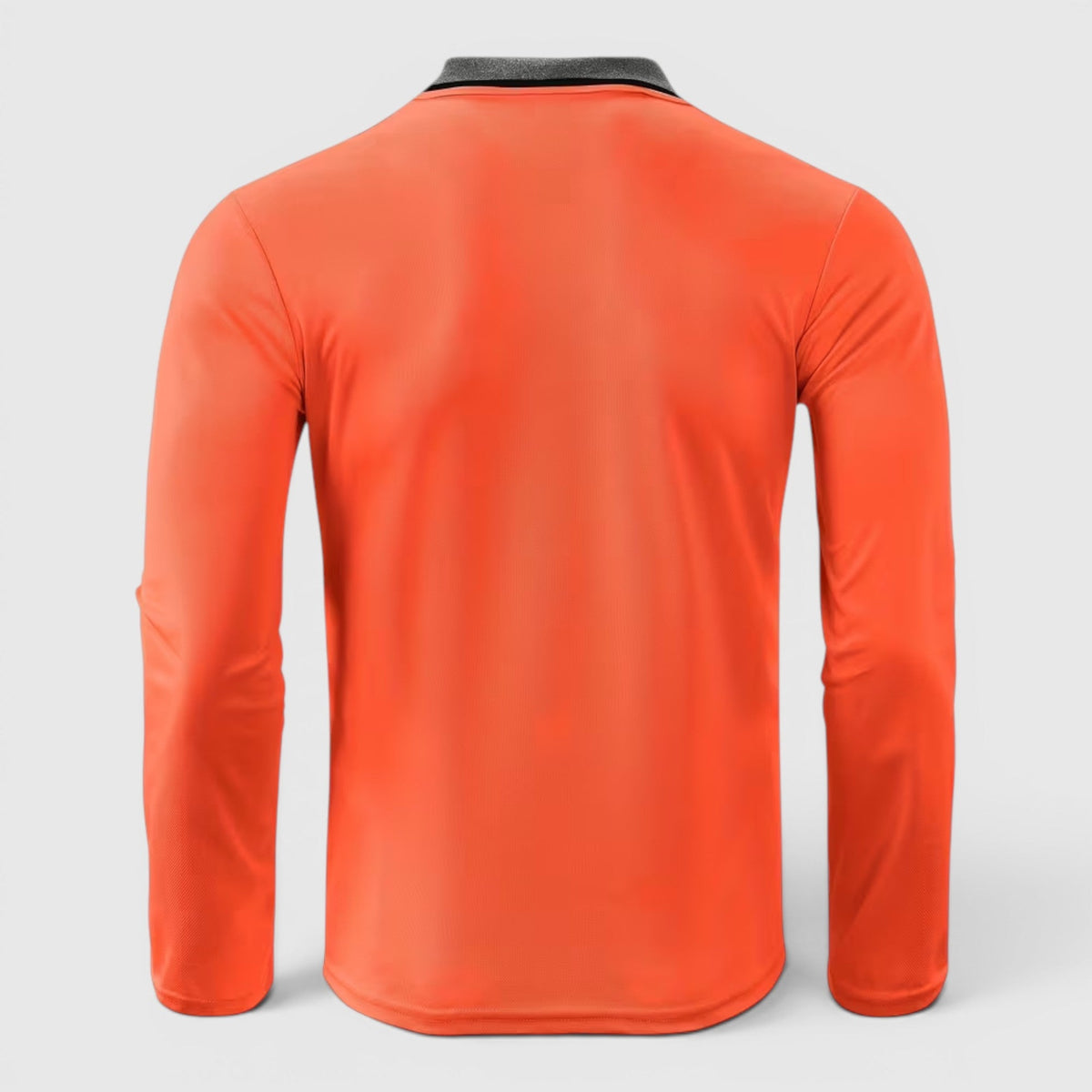 Edmund Contrast Collar Long Sleeve Polo