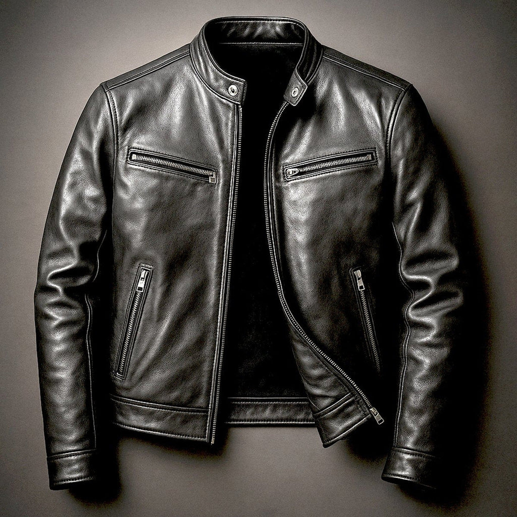 Quentin Vintage Biker Leather Jacket