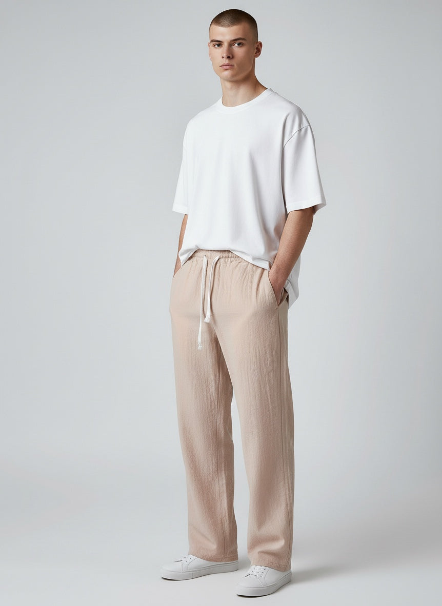 Tristan | Men’s Lightweight Straight Leg Linen Pants