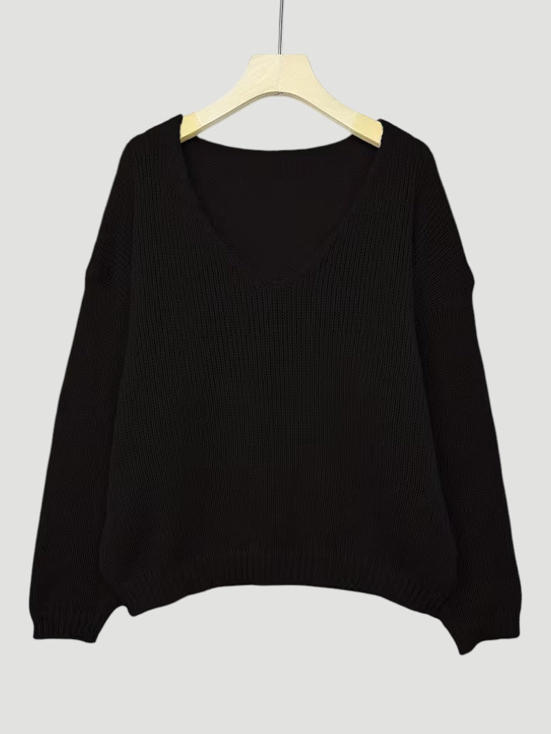 Delia | Women’s Comfortable V-Neck Sweater Everyday