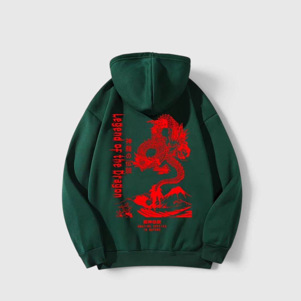 Theo Dragon Print Hoodie