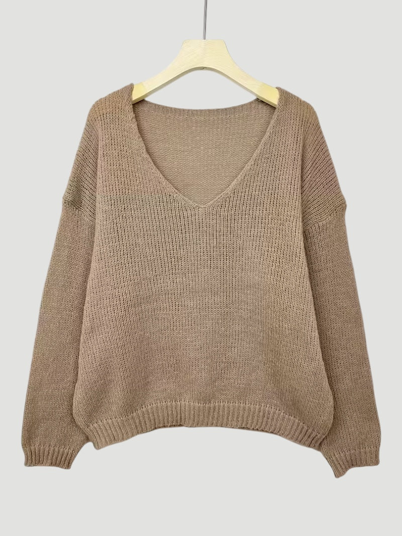 Delia | Women’s Comfortable V-Neck Sweater Everyday