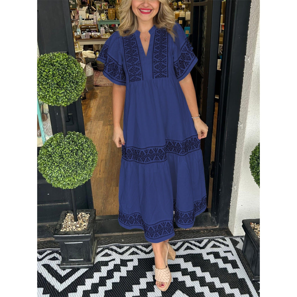 Gracie Elegant Boho Midi Dress
