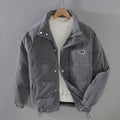 Toby Corduroy Puffer Jacket gray – Mance Wear men's jacket