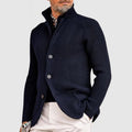 Noah | Men's Stand Collar Button-Front Knit Cardigan