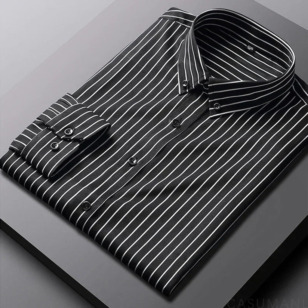Aaron | Relaxed Striped Cotton Shirt