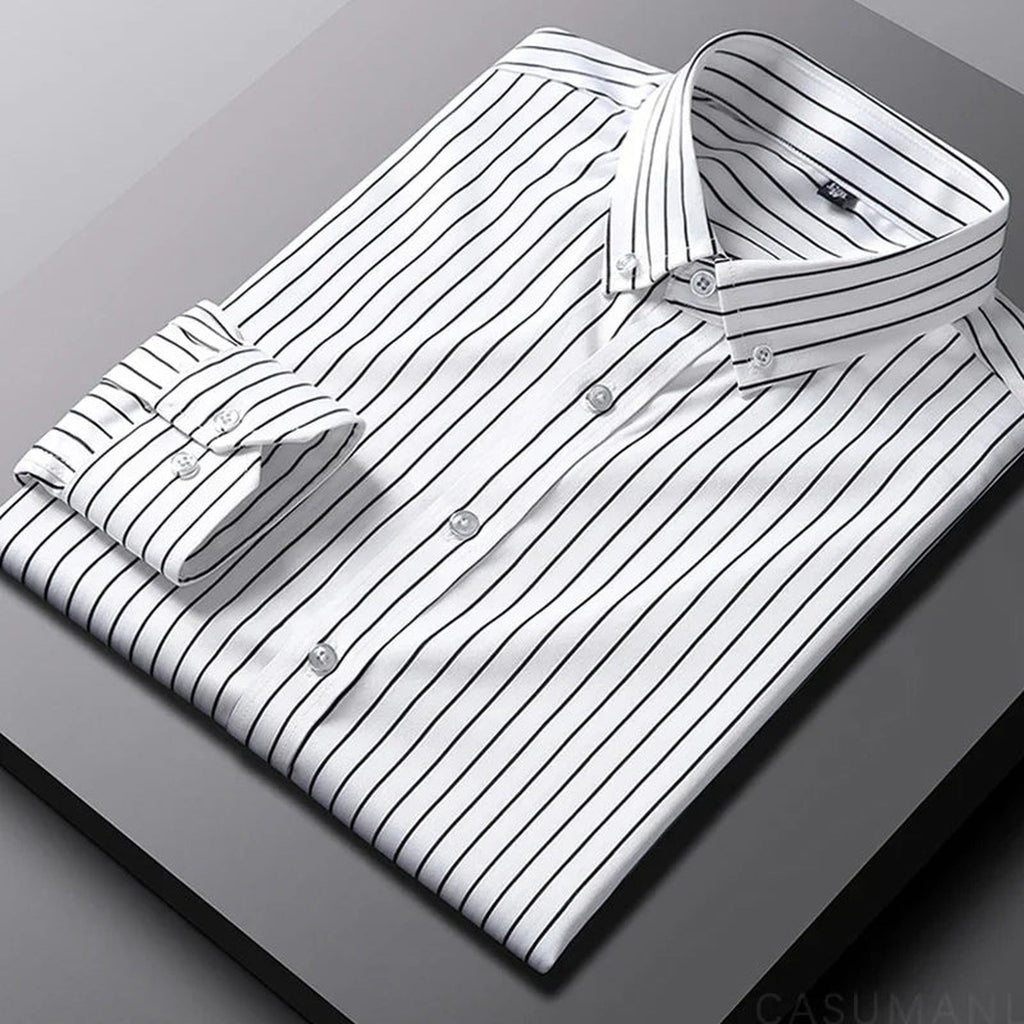 Aaron | Relaxed Striped Cotton Shirt