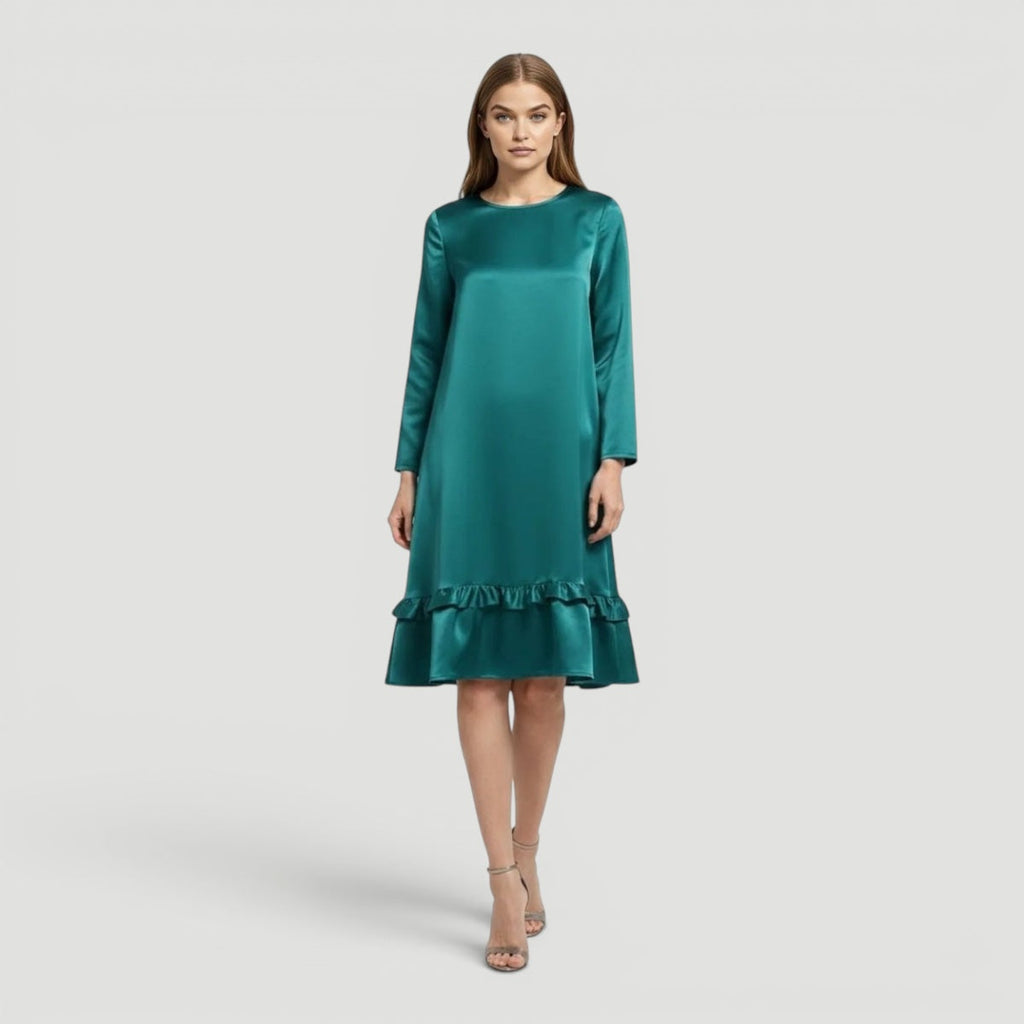 Nina | Women’s Satin Dress Elegant Evening Slim Fit