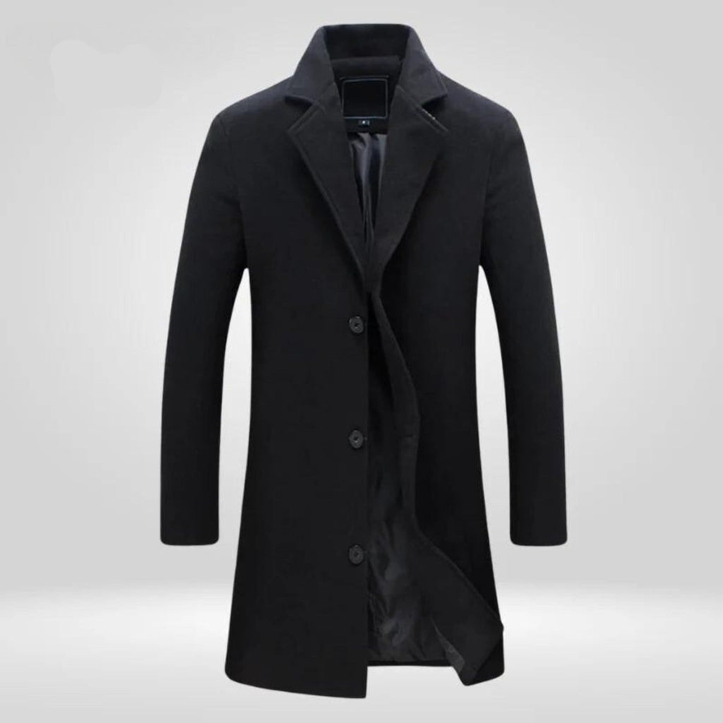 Liam Single-Breasted Wool Coat