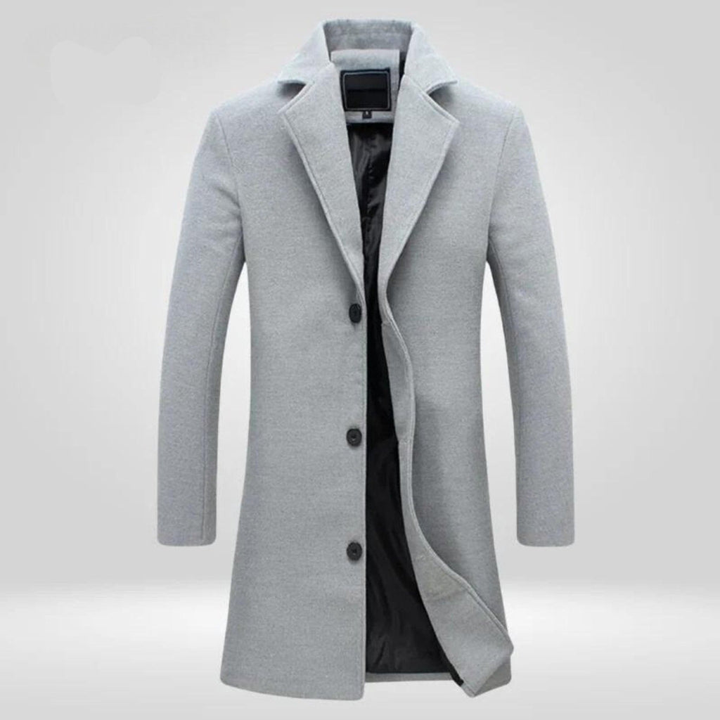 Liam Single-Breasted Wool Coat