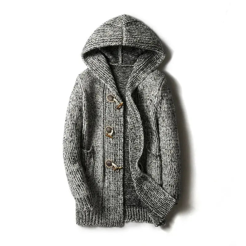Cardigan Hooded Wool Nord - Mance Wear Grey / M