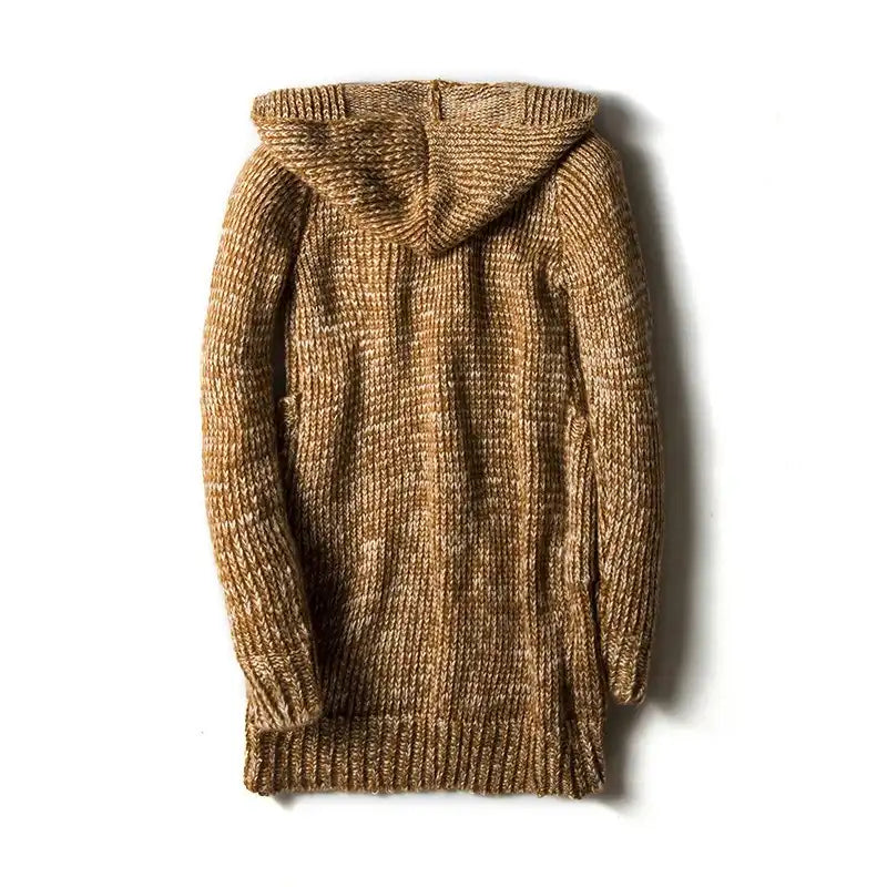 Cardigan Hooded Wool Nord - Mance Wear Wine Red / M