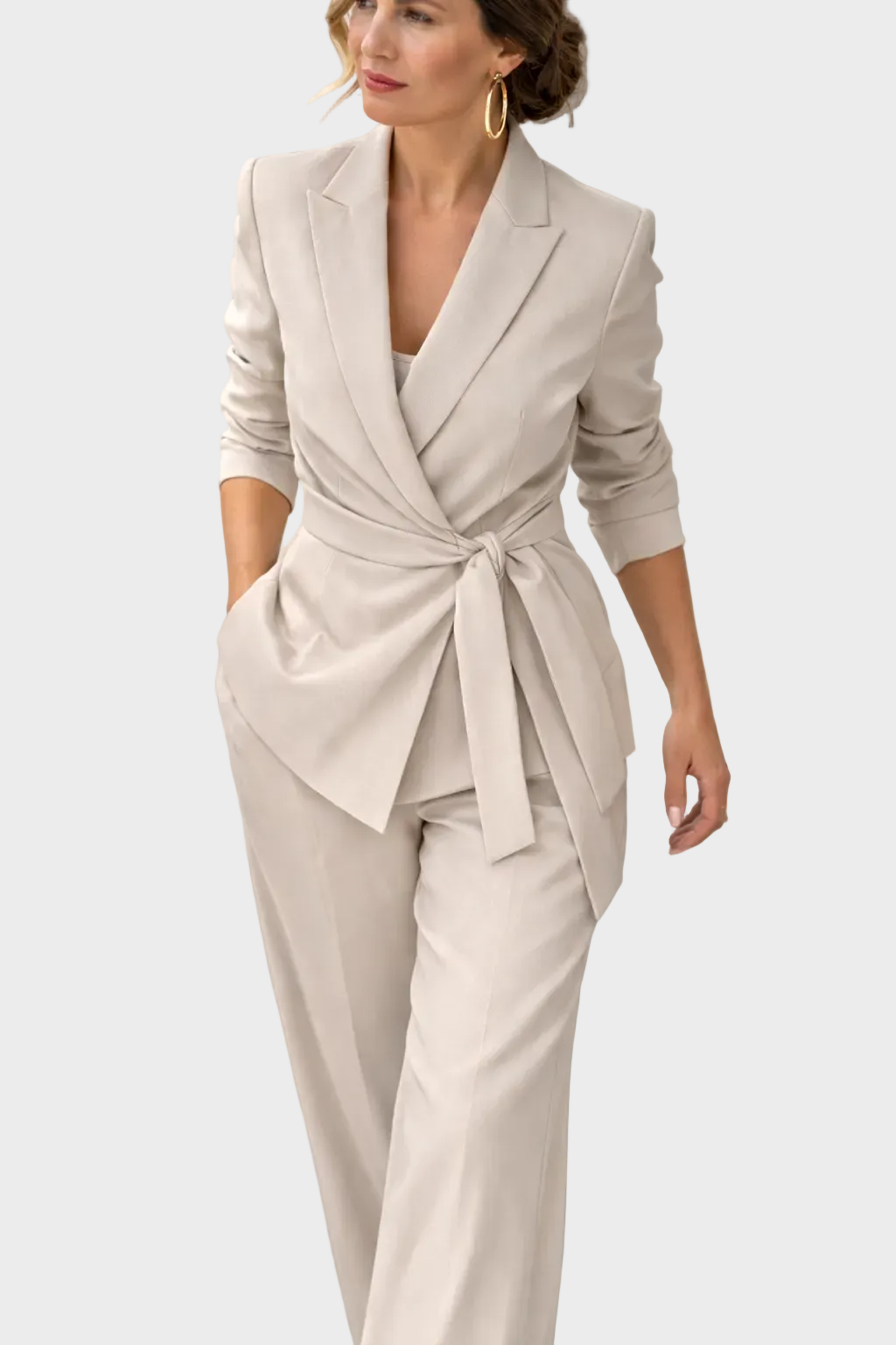 Cordelia Tie-Waist Trouser Suit - view 2