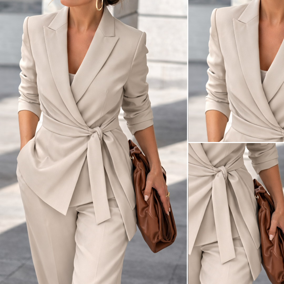 Cordelia Tie-Waist Trouser Suit - view 3