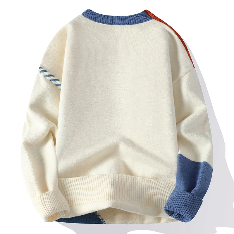 Hollis Patchwork Cable Knit Jumper