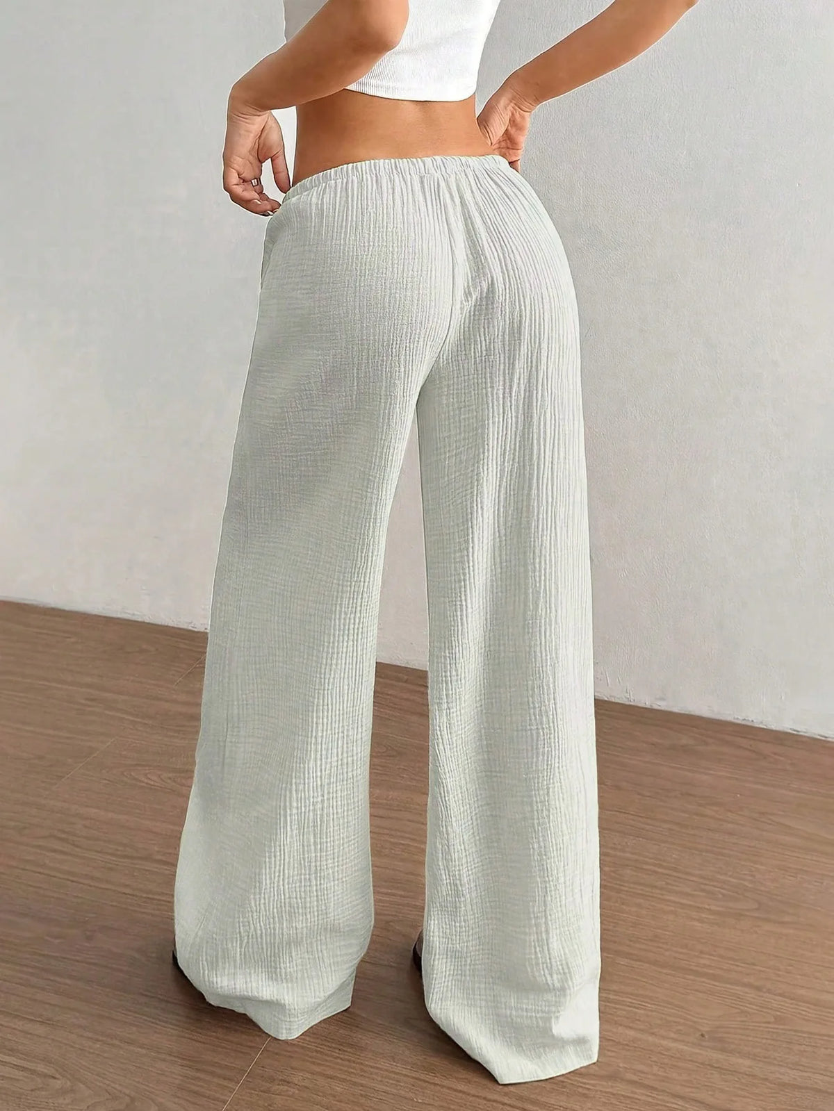 Maren Drawstring Wide Leg Trousers